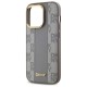 DKNY Leather Checkered Mono Pattern MagSafe iPhone 14 Pro Case - Beige