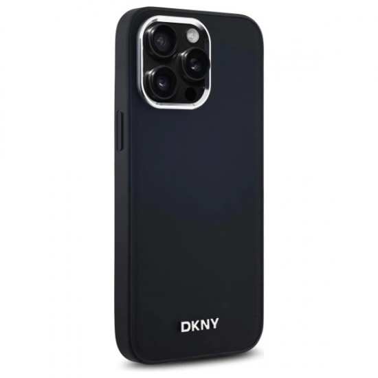 DKNY Plain Logo MagSafe iPhone 14 Pro Max Case - Black