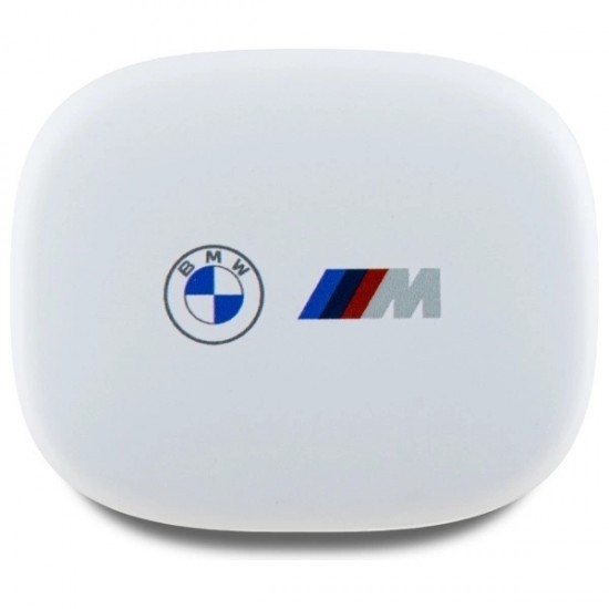 BMW Bluetooth headphones BMBEMIATP20LOH TWS + docking station white/white Printed Logos