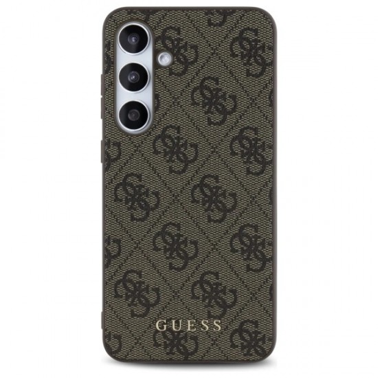 Guess GUHCS24FEG4GFBR S24 FE S721 brown/brown hardcase 4G Metal Gold Logo