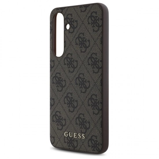 Guess GUHCS24FEG4GFBR S24 FE S721 brown/brown hardcase 4G Metal Gold Logo