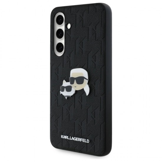 Karl Lagerfeld KLHCS24FEPGKLKCPK Sam S24 FE S721 black/black hardcase Monogram Karl&Chaoupette Head Pin