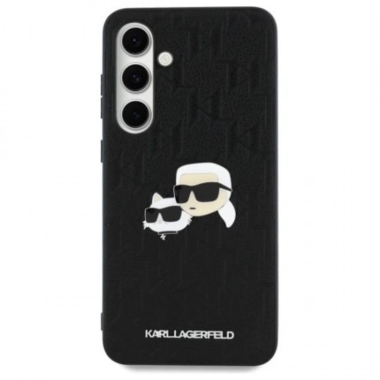 Karl Lagerfeld KLHCS24FEPGKLKCPK Sam S24 FE S721 black/black hardcase Monogram Karl&Chaoupette Head Pin