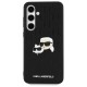 Karl Lagerfeld KLHCS24FEPGKLKCPK Sam S24 FE S721 black/black hardcase Monogram Karl&Chaoupette Head Pin