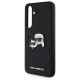 Karl Lagerfeld KLHCS24FEPGKLKCPK Sam S24 FE S721 black/black hardcase Monogram Karl&Chaoupette Head Pin