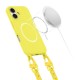 Tech-Protect MagNecklace MagSafe Case with Lanyard for iPhone 16 - Yellow