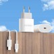 Dudao A14EUC PD 20W USB-C Wall Charger with Cable - White