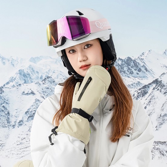 Qunature Full Length Ski Gloves Size M - Black