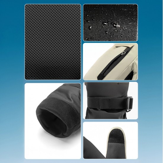 Qunature Full Length Ski Gloves Size M - Black