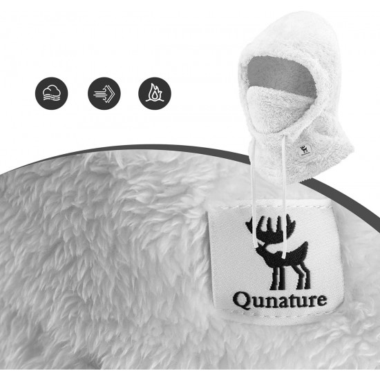 Qunature Arctic Velvet Ski Balaclava Size L - White
