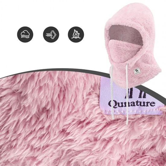 Qunature Arctic Velvet Ski Balaclava Size M - Pink