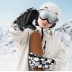 Qunature Panda Heat Transfer Ski Gloves Kids Size S - Black/White