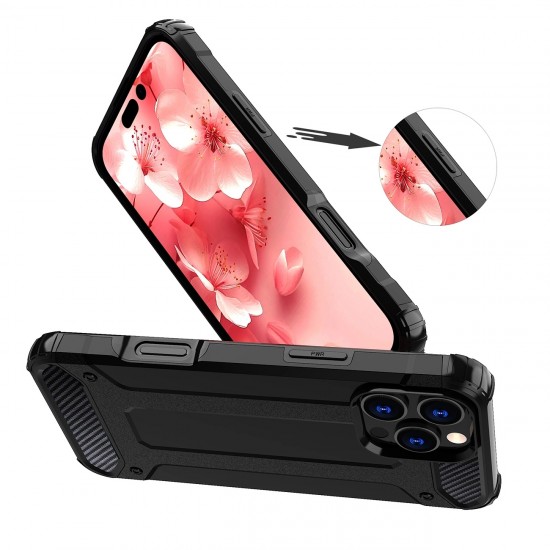 Hybrid Armor iPhone 16 Pro Case - Black