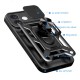 Hybrid Armor Camshield iPhone 16 Plus Armored Case with Camera Cover and Stand - Black