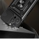 Hybrid Armor Camshield iPhone 16 Pro Max Armored Case with Camera Cover and Stand - Black