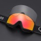 Qunature White Ski Goggles for Adults - Black