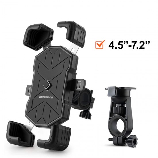 Rockbros 25210030001 phone holder for handlebar bike - black