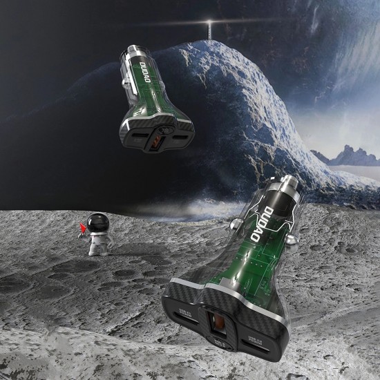 Dudao R78 78W Car Charger USB-C PD / 2xUSB-A QC - Black