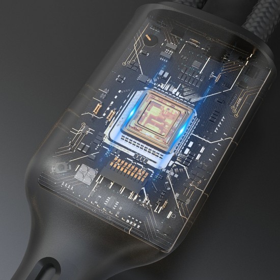 Dudao A12MaxC PD60W 2-in-1 Charger for Apple Watch / USB-C 1.2m - Black