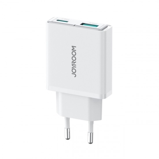 Joyroom JR-TCF14 20W USB-A USB-C Super Slim Wall Charger - White