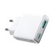 Joyroom JR-TCF14 20W USB-A USB-C Super Slim Wall Charger - White