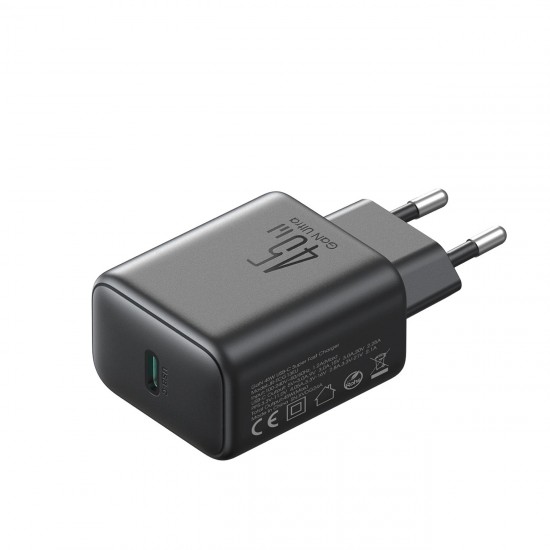 Joyroom JR-TCG13 45W GaN Wall Charger for Samsung Ultra - Black