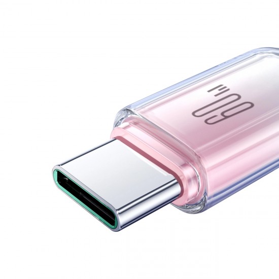 Joyroom S-A42 Crystal-Clear Series 60W USB-C - USB-C cable 1.2m - white