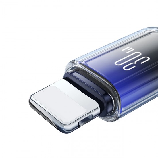 Joyroom S-A42 Crystal-Clear Series 30W USB-C - Lightning cable 1.2m - black