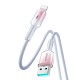 Joyroom S-A42 Crystal-Clear Series 3A USB-A - Lightning cable 1.2m - white