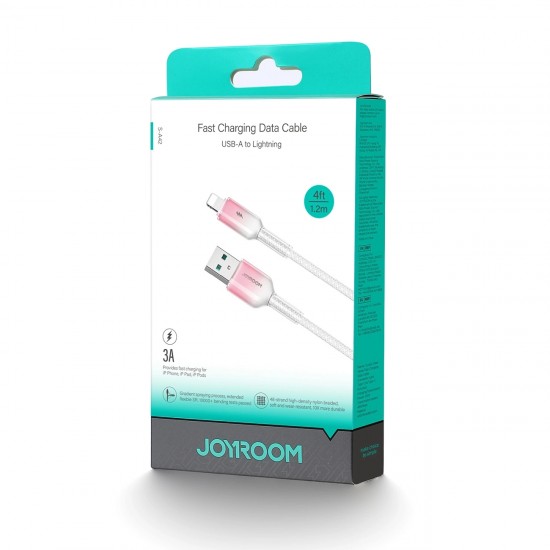 Joyroom S-A42 Crystal-Clear Series 3A USB-A - Lightning cable 1.2m - white