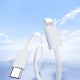 Joyroom S-A45 Ben Series 30W Cable (USB-C - Lightning) Braided 1m - White