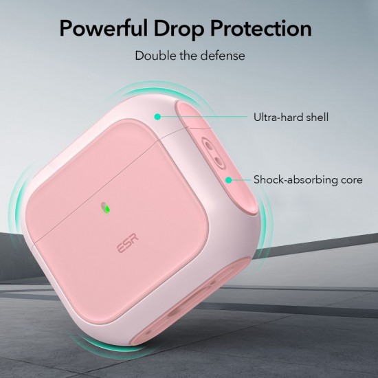ESR Orbit Halolock MagSafe case for AirPods 4 - pink