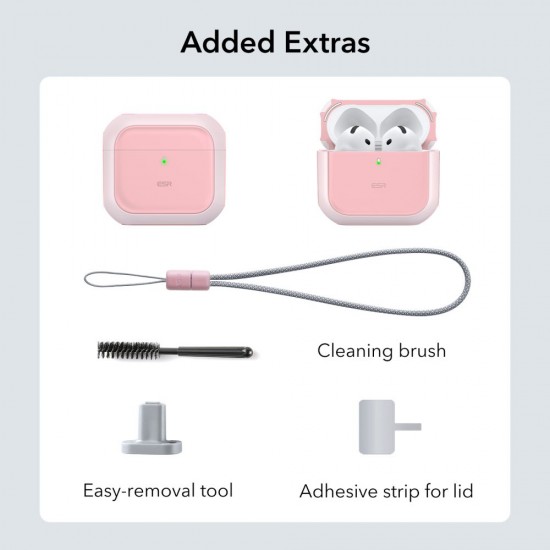 ESR Orbit Halolock MagSafe case for AirPods 4 - pink