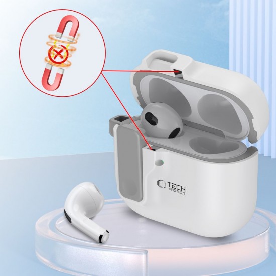 Tech-Protect Slim Hook Case for AirPods 4 - White