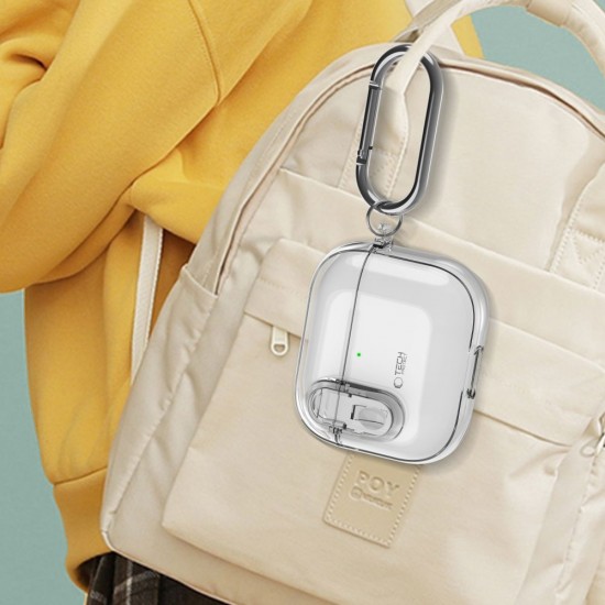 Tech-Protect Slim Hook Case for AirPods 4 - Clear