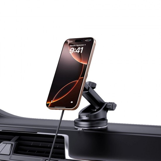 Tech-Protect MM15W-V7 QI2 Car Holder with Inductive Charger - Black