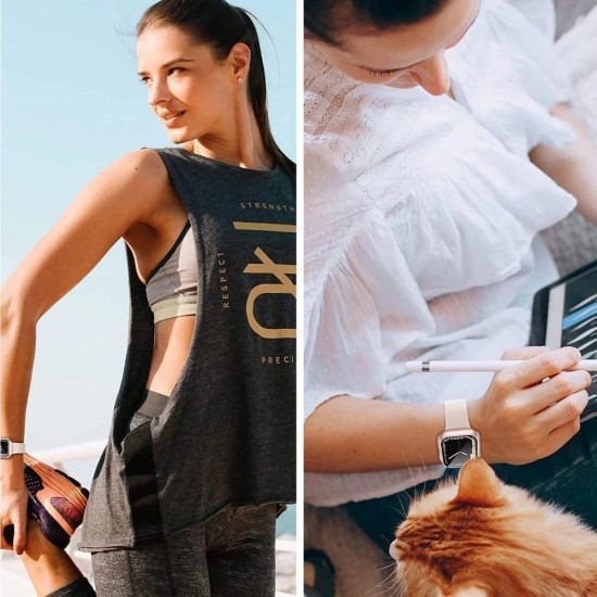 Tech-Protect Defense360 Case for Apple Watch 46mm - Black - Orange