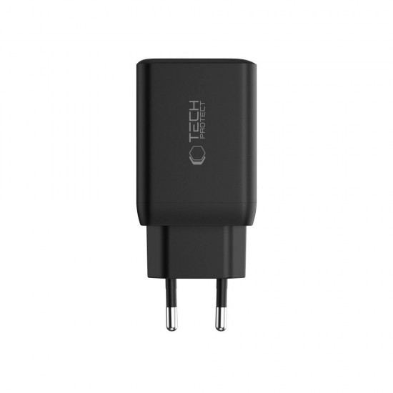 Tech-Protect NC45W-GAN 2-PORT PD45W wall charger - black