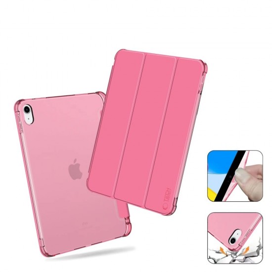 Tech-Protect SC Pen Hybrid Case for iPad 10 / 2022 - Pink - Transparent