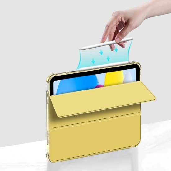 Tech-Protect SC Pen Hybrid Case for iPad 10 / 2022 - Yellow - Transparent