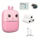 Mini Thermal Printer for Kids with Camera and Camcorder - Pink
