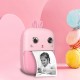 Mini Thermal Printer for Kids with Camera and Camcorder - Pink