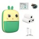 Mini Thermal Printer for Kids with Camera and Camcorder - Green