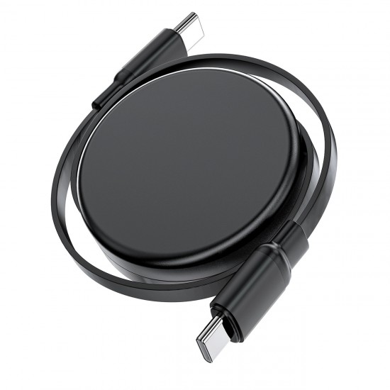 Acefast C13-03 USB-C - USB-C 60W Cable Retractable - Black