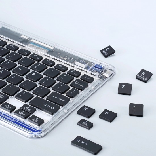 Dux Ducis Keyboard (CK Series) Wireless for Laptop / Tablet / Phone - Transparent