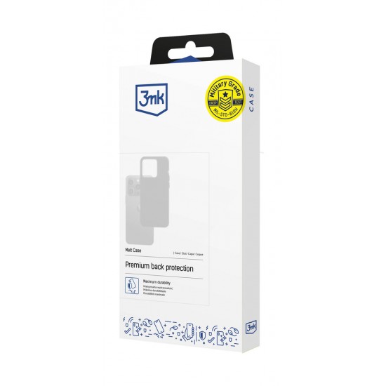 3mk Matt Case for Motorola Edge 50 Pro - Black