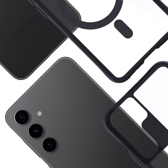 3mk Satin Armor MagCase for Samsung Galaxy S24+ - Transparent