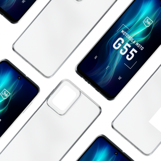 3mk Clear Case for Motorola Moto G55 5G - transparent