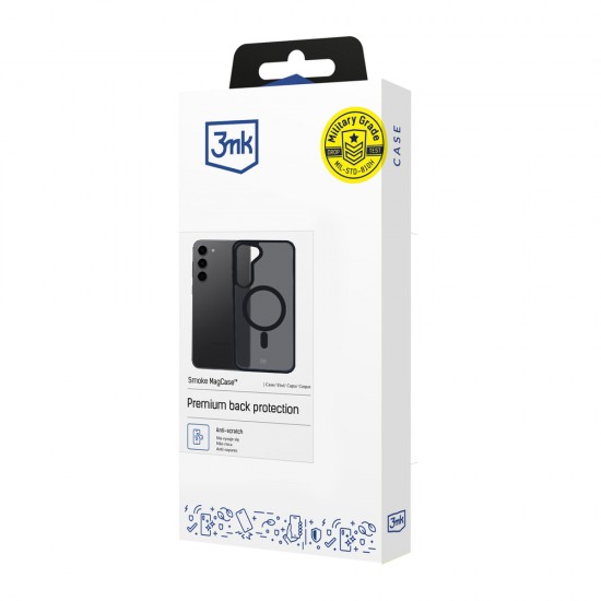 3mk Smoke MagCase for Samsung Galaxy S23 5G - Black