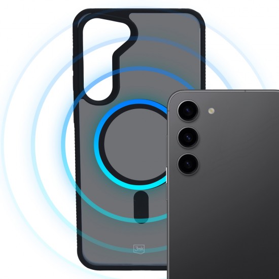 3mk Smoke MagCase for Samsung Galaxy S23 5G - Black